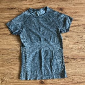 FIGS heather gray scrub top